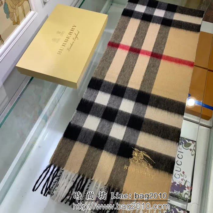 BURBERRY巴寶莉 純正羊毛男士圍巾 LLWJ6419